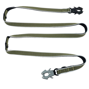 Correa reflectante manos libres para perros, correa táctica cruzada para correr con doble clip de liberación rápida para perros medianos y grandes - Product Image 3