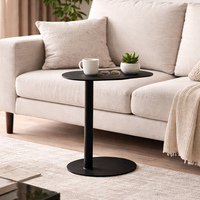 Ensemble de tables basses rondes modernes et simples de style nordique, meubles portables en acier pour la maison, pour le salon et la salle à manger