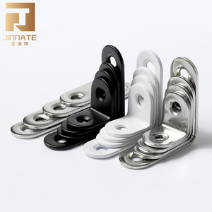 JINNATE Stainless Steel Corner Bracket 90 Degree L Shape Support For Table Chair Shelf Connector Durable Metal Bracket - Product Image 1