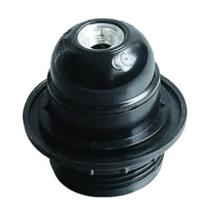 E27 250V, medio diente, plástico negro, baquelita, portalámparas roscado, portalámparas, zócalo de tornillo para luz Edison