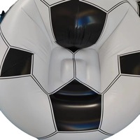 Fauteuil de relaxation géant gonflable en PVC hermétique, motif football, pour l'extérieur, la maison, le salon, type pouf combiné