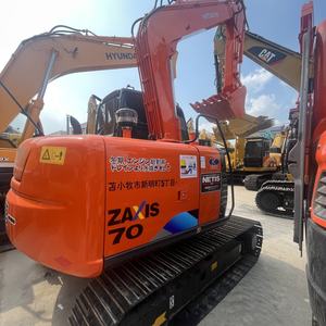 Excavadora sobre orugas japonesa de buena calidad original usada ZX70 ZX120 7ton peso operativo en Stock - Product Image 6