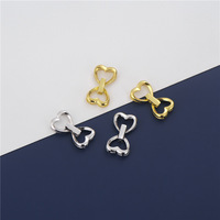 Connecteur Cœur en Argent 925 Style Punk de Haute Qualité, Fermoir de Cordon Tendance pour la Fabrication de Bijoux DIY pour Enfants