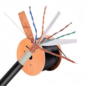 1000ft comunicación al aire libre <span class=keywords><strong>Cat</strong></span> <span class=keywords><strong>6</strong></span> <span class=keywords><strong>Cable</strong></span> Pvc + Pe chaqueta cobre <span class=keywords><strong>Exterior</strong></span> Waterpoof CCA <span class=keywords><strong>Utp</strong></span> Sftp Cat6 Lan <span class=keywords><strong>cable</strong></span> de red 305m - Product Image 1