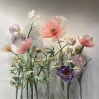 E287 Groothandel Grote Grote Gigantische Zijden Papaver Rose Lotusstandaard Set Echte Aanraking Kunstmatige Staande Gigantische Bloem Voor Bruiloftsevenement