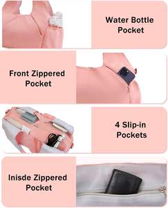 Échantillon gratuit Sac de sport personnalisé avec logo Sac de voyage tendance Imperméable en polyester Sac d'entraînement Sac à main décoré de paillettes Sac de yoga - Product Image 5