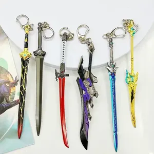 Wholesale Alloy Game Weapon Sword Keychain Dan Heng Kafka Jing Yuan Honkai Star Rail Keychain