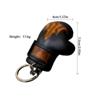 Porte-clés mini-gant de boxe personnalisé avec logo imprimé, porte-clés sac de frappe pour passionnés de boxe, porte-clés sac de sable 3D en cuir PU pour la gym et l'entraînement