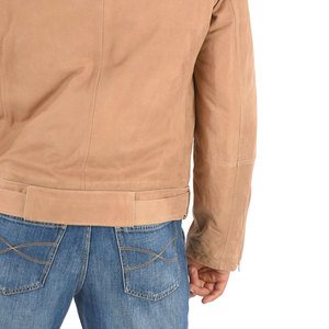 High Quality Fashion Men Genuine <b>Suede</b> Leather <b>Jacket</b> Made in Pakistan Zipper Style Regular Fit Leather <b>Jackets</b> for Mens - Product Image 4