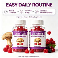 Gummies personnalisées aux champignons Crinière de lion et Ashwagandha – Complément nutritionnel pour un regain d'énergie