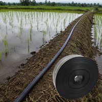 Tuyau plat en PE vierge à adhérence moyenne, anti-UV, flexible, pour l'irrigation agricole