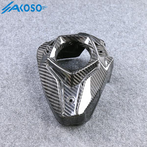 AKOSO-Couvercle de tuyau d'échappement en fibre de carbone sèche pour moto Kawasaki <span class=keywords><strong>Z</strong></span> <span class=keywords><strong>H2</strong></span> <span class=keywords><strong>2021</strong></span> 2022 2023 2024 - Product Image 4