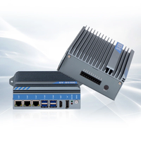 OEM/ODM J1900/i5-4260U CPU Komputer Mini Box Industri Tanpa Kipas Berbahan Aluminium Alloy untuk Transportasi & Medis