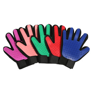 Gants de toilettage pour animaux de compagnie, brosse de massage TPR pour chats et chiens, élimination des poils, nettoyage pour le bain, gants multifonctions - Product Image 3