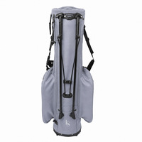 Sac de golf léger à poignée supérieure en cuir PU personnalisé, directement de l'usine, avec poche à accès rapide et facile à transporter