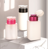 Ensemble de bouteilles vides PP/PE 100/120/150/200ml emballages cosmétiques de pompe de pulvérisation portable pour vernis à ongles enlever la bouteille de pompe