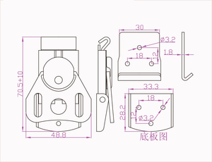 Stainless Steel Twist <strong>Latch</strong> Butterfly Rotary Catch Butterfly Draw <strong>Latch</strong> for <strong>Case</strong> Box - Product Image 6