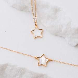 Bracelet personnalisé Jietao en nacre, cœur, trèfle, étoile, chaîne rolo dorée réglable, acier inoxydable 316L, bijoux pour femmes - Product Image 5