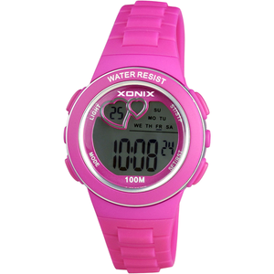Reloj Deportivo Digital para Mujer XONIX, con Pantalla LED, Diseño Vintage Elegante, Resistente al Agua 10 Bar, Luminoso, Carátula de Plástico de 33 mm - Product Image 1