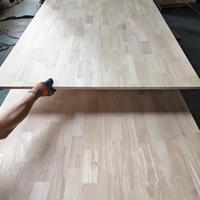 Panneau en bois de caoutchouc de qualité supérieure, jointé par assemblage à la main, pour substrat de plancher de construction, stable, résistant aux charges lourdes, planches de bois massif