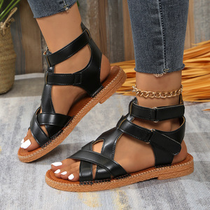 Hot 2025 Flat <b>Sandals</b> Designer New Summer Women's Slides Light Weight PU Fashion High Quality Wholesale <b>sandals</b> - Product Image 3