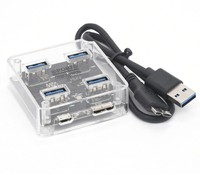 Divisor de Alta Velocidad 1 a 4 con 4 Puertos de Salida para Computadoras de Escritorio y Portátiles