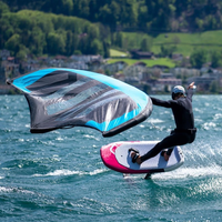 Planche de surf gonflable de nouvelle conception 2022, planche de surf gonflable avec aile hydrofoil, foil gonflable sup
