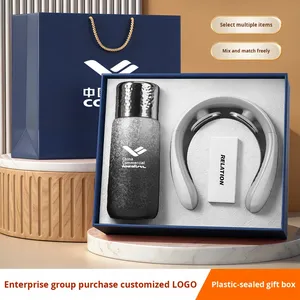 New Year Annual Meeting Business Gift Set 316 Stainless Steel Titanium Coated Insulated Cup Modern Design Custom Logo Client - Product Image 3