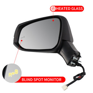 2024 accesorios de coche espejo de puerta de coche espejo retrovisor de coche <span class=keywords><strong>para</strong></span> <span class=keywords><strong>Toyota</strong></span> <span class=keywords><strong>RAV4</strong></span> 2019 2020 2021 espejo lateral del conductor izquierdo blanco con BSM - Product Image 3