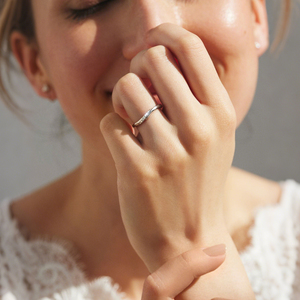 Anello di coppia 925 in argento Sterling per uomini e donne per regali da sposa semplici fasce regolabili in Moissanite - Product Image 5