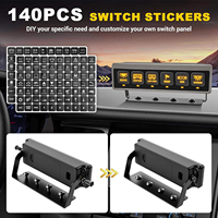 Panel de Interruptores Táctiles LEDIYTE 4X4 12V para Camioneta UTV, 4/6 Botones, para Control de Múltiples Lámparas Externas