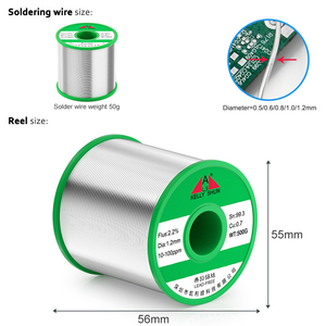 맞춤형 0.8mm 1.0mm 1.2mm 50g 100g 500g 750g 주석 용융 로진 코어 납땜 와이어 납땜 주석 와이어 타입 - Product Image 6