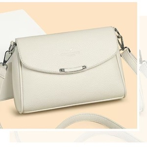 Sac à bandoulière en cuir marron Muzhiguo, petit sac à main pour femme, sac de tous les jours, printemps 2026 - Product Image 3