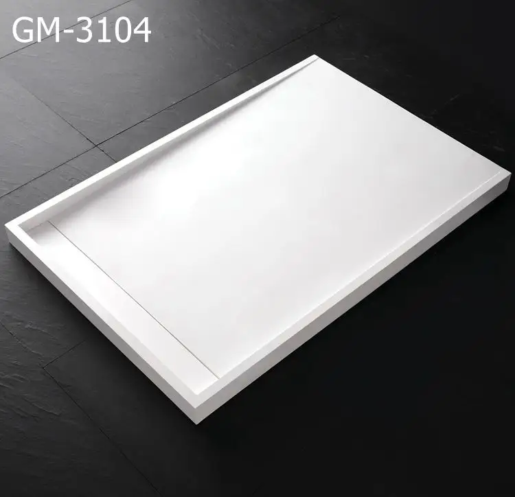 Tray Decorative Artificial Stone Shower Tray Bathroom Made Shower Trays Base With Solid Surface