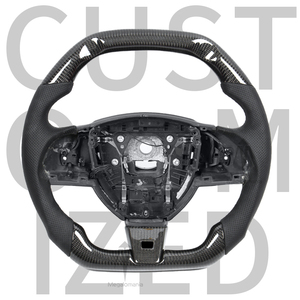 Compatible avec <span class=keywords><strong>Jaguar</strong></span> XFL XJ F-<span class=keywords><strong>TYPE</strong></span> XF <span class=keywords><strong>E</strong></span>-PACE XE XEL F-PACE Ftype, volant en cuir et fibre de carbone, accessoires intérieurs de voiture - Product Image 1