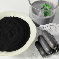 Poudre de charbon de bambou activé naturel de qualité alimentaire en gros