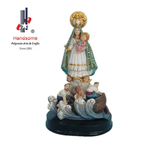 Personalizable 6 pulgadas poliresina divina niño infantil estatua Art Deco decoración del hogar Belén resina moldes Virgen María - Product Image 2