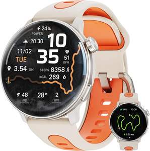 Reloj Inteligente Deportivo GPS OEM S666 de 1.43 Pulgadas con Monitor de Frecuencia Cardíaca, Detector de Oxígeno en Sangre, Resistente al Agua IP68, Rastreador de Actividad Física Android - Product Image 3