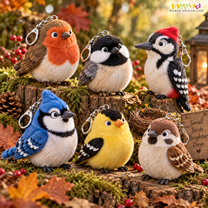 Oferta Especial: Llavero <span class=keywords><strong>de</strong></span> Peluche <span class=keywords><strong>de</strong></span> Aves del Bosque (Pezroso, Gorrión Azul, Pinzón) para Tiendas <span class=keywords><strong>de</strong></span> Naturaleza y Regalos <span class=keywords><strong>de</strong></span> Otoño - Product Image 1
