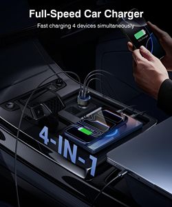 <span class=keywords><strong>Cargador</strong></span> de Coche HYTO 4 en 1 USB-C de 90W con Carga Súper Rápida, Adaptador para Encendedor de Cigarrillos, Multi-Puerto PD/QC para <span class=keywords><strong>iPhone</strong></span> 17, MacBook y Android - Product Image 4