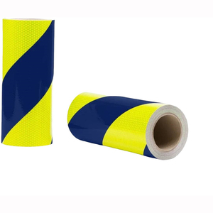 Black and <strong>Fluorescent</strong> Yellow Lime Reflective Chevron Sheeting <strong>Vinyl</strong> - Product Image 1