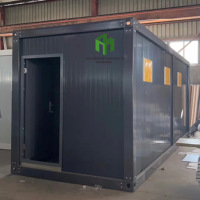 Maisons préfabriquées de luxe à bas coût de 20 et 40 pieds, conteneurs modulaires amovibles avec couleur personnalisée