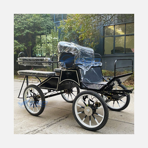 Nouveau chariot en acier Marathon Pony <span class=keywords><strong>Horse</strong></span> à <span class=keywords><strong>4</strong></span> roues chariot tiré par chevaux chariot touristique - Product Image 5