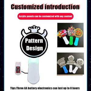 ไฟ LED อะคริลิคขายดี ไฟปาร์ตี้แบบพกพาพร้อมรีโมทคอนโทรล อุปกรณ์จัดปาร์ตี้ ไฟลายโลโก้ปรับแต่งได้ - Product Image 3