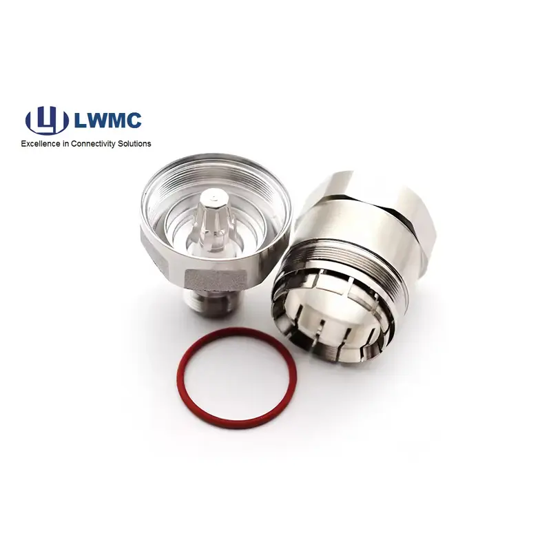N male clamp for 1-1/4 RF cable E01 uhf rf connector male Phosphor Bronze, Silver Plating