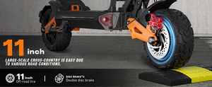 Patinete Todoterreno FREEBOY de Doble Motor, Neumáticos Gruesos de 11 Pulgadas, Plegable para Adultos, Envío Rápido desde Almacén en EE. UU. y la UE, H9 Freeboy Scooter - Product Image 6