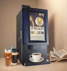 Outdoor Desktop Electric Touch Screen Multiple Flavors Full-Automatic Coffee Vending Machine For Business