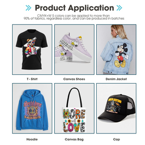 Support technique Imprimante DTF 4 têtes de 22 pouces de large I3200 CMYK + W Imprimante de t-shirts 5 couleurs Garantie 1 an - Product Image 2