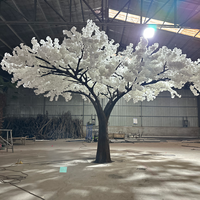Arbre artificiel de mariage KH Restaurant, cerisier blanc Sakura sur mesure avec différentes options de style