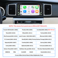 Reproductor de DVD y CD para Auto Toyota, con Apple CarPlay y Android Auto Inalámbricos, Pantalla Táctil, Doble DIN, Bluetooth, USB, SD, FM